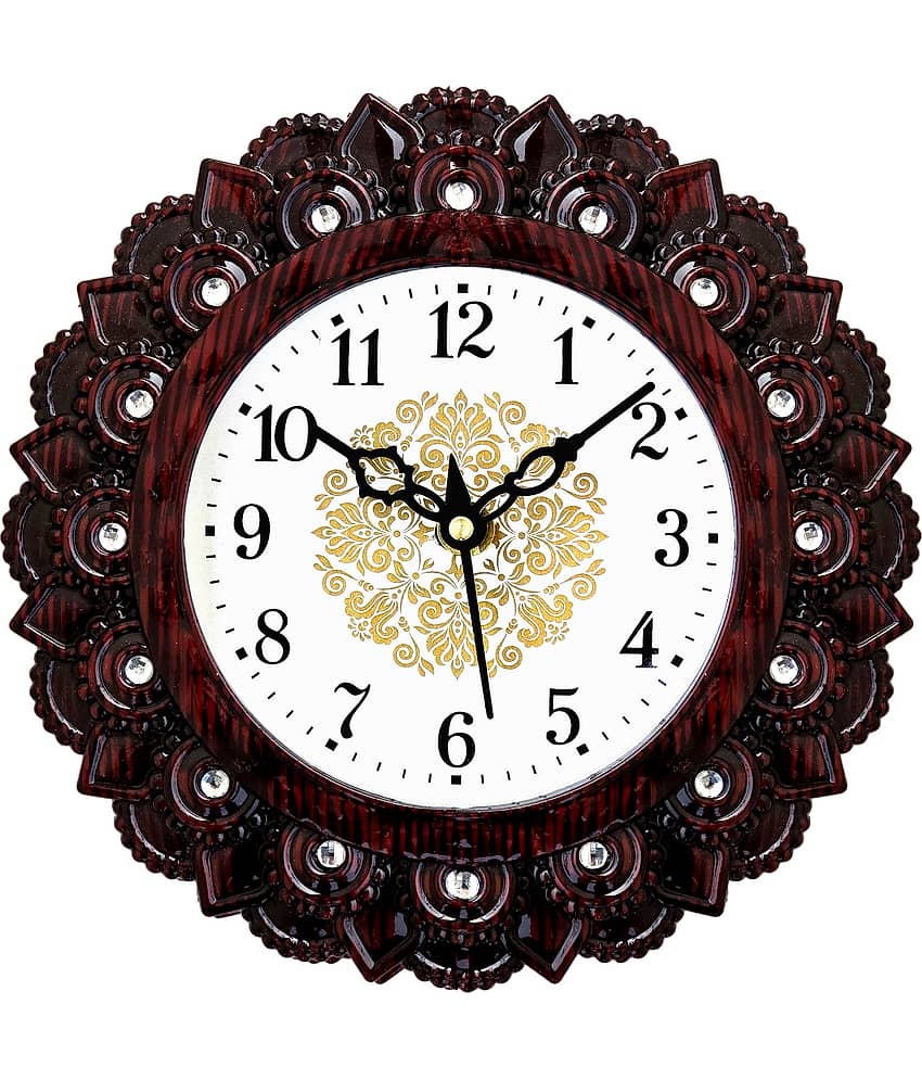 shivaira Circular Analog Wall Clock