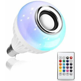 48W Bluetooth Speaker LED Bulb | Wireless Music Playback | Smart RGB Light Speaker (White)