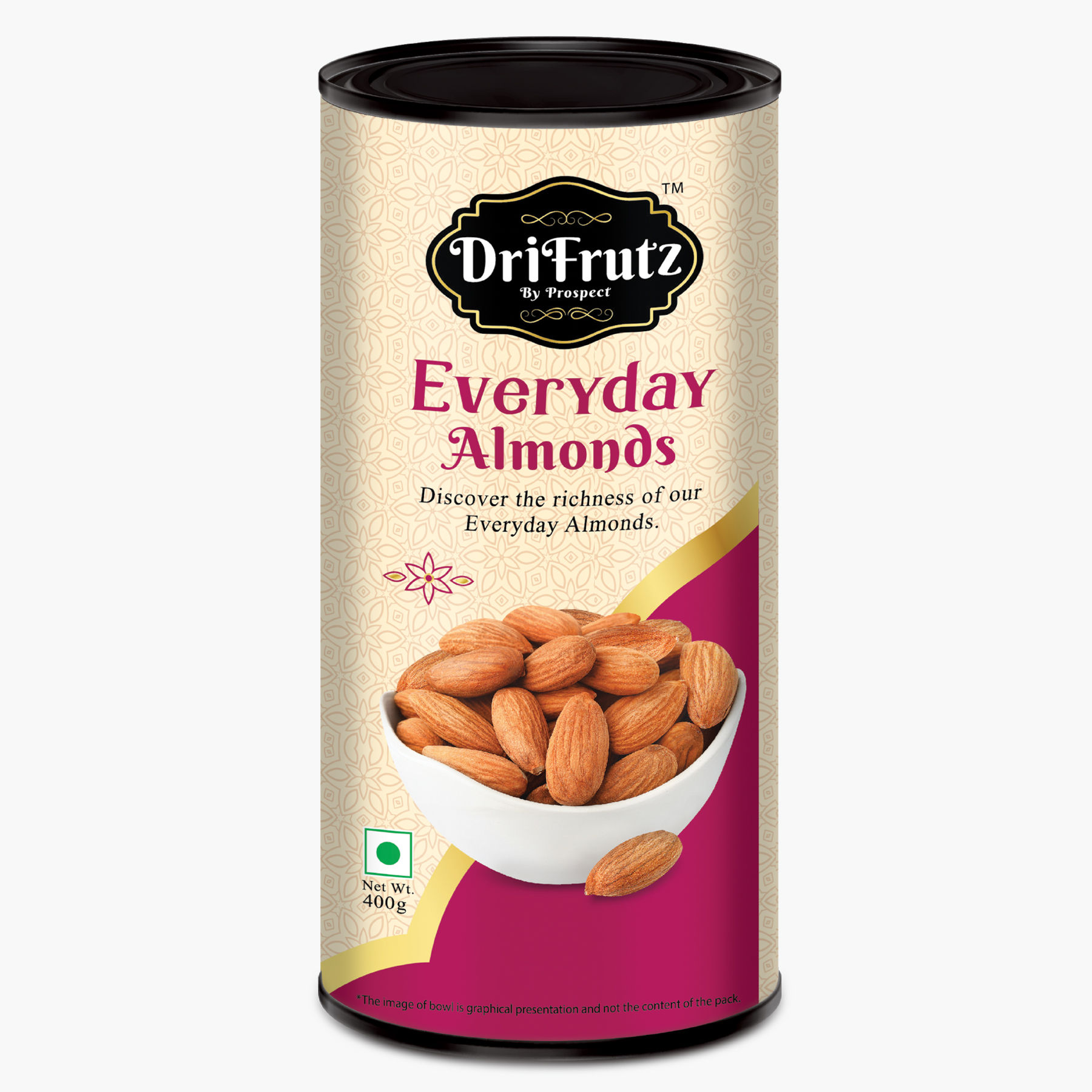 DriFrutz Everyday Almonds, 400 gm