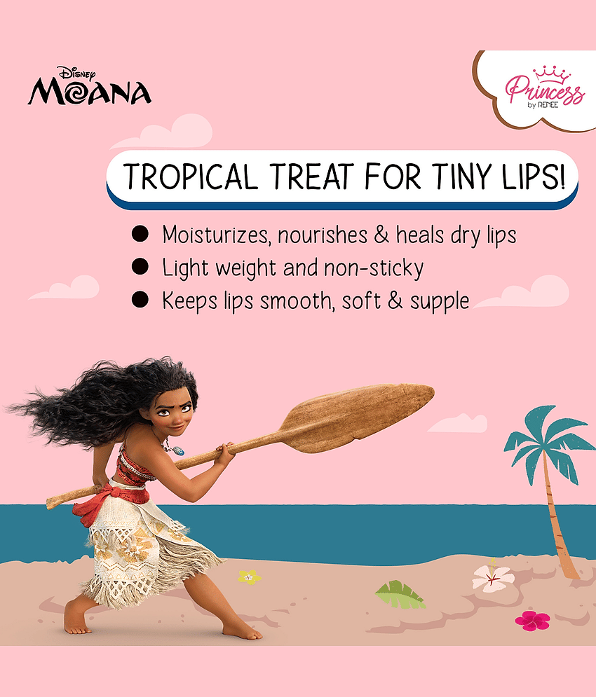 Princess by RENEE Disney Moana Beachy Peachy Lip Balm, Soft Tint, 4.5g view 2