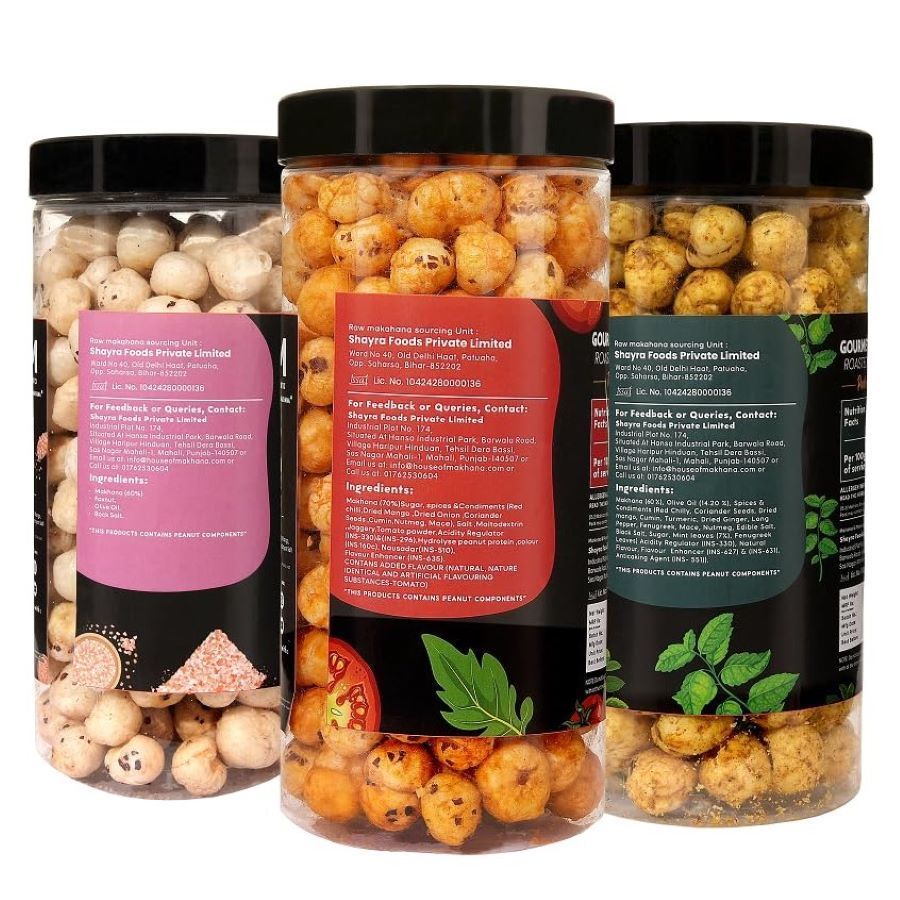 GOURMET MAKHANA Roasted in Olive Oil | Flavors Tangy Tomato, Pudina Masala and Himalayan Salt | Combo Of 3, 65g Each. - 195 gm view 2