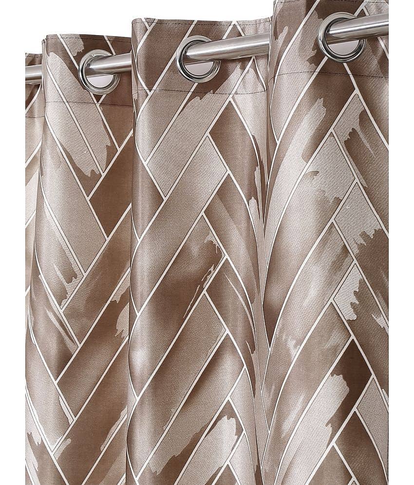 Home Sizzler - Multicolor Pack of 2 Polyester Window Curtain (3.5 ft X 5 ft) view 2