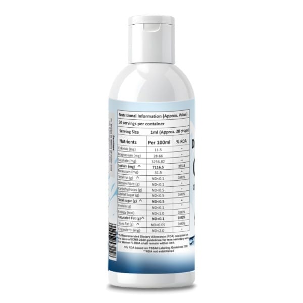 Dr. Patkar's Concentrated Mineral Drops Hydration Trace Supplement Increased energy levels (Cmd) 50Ml view 2