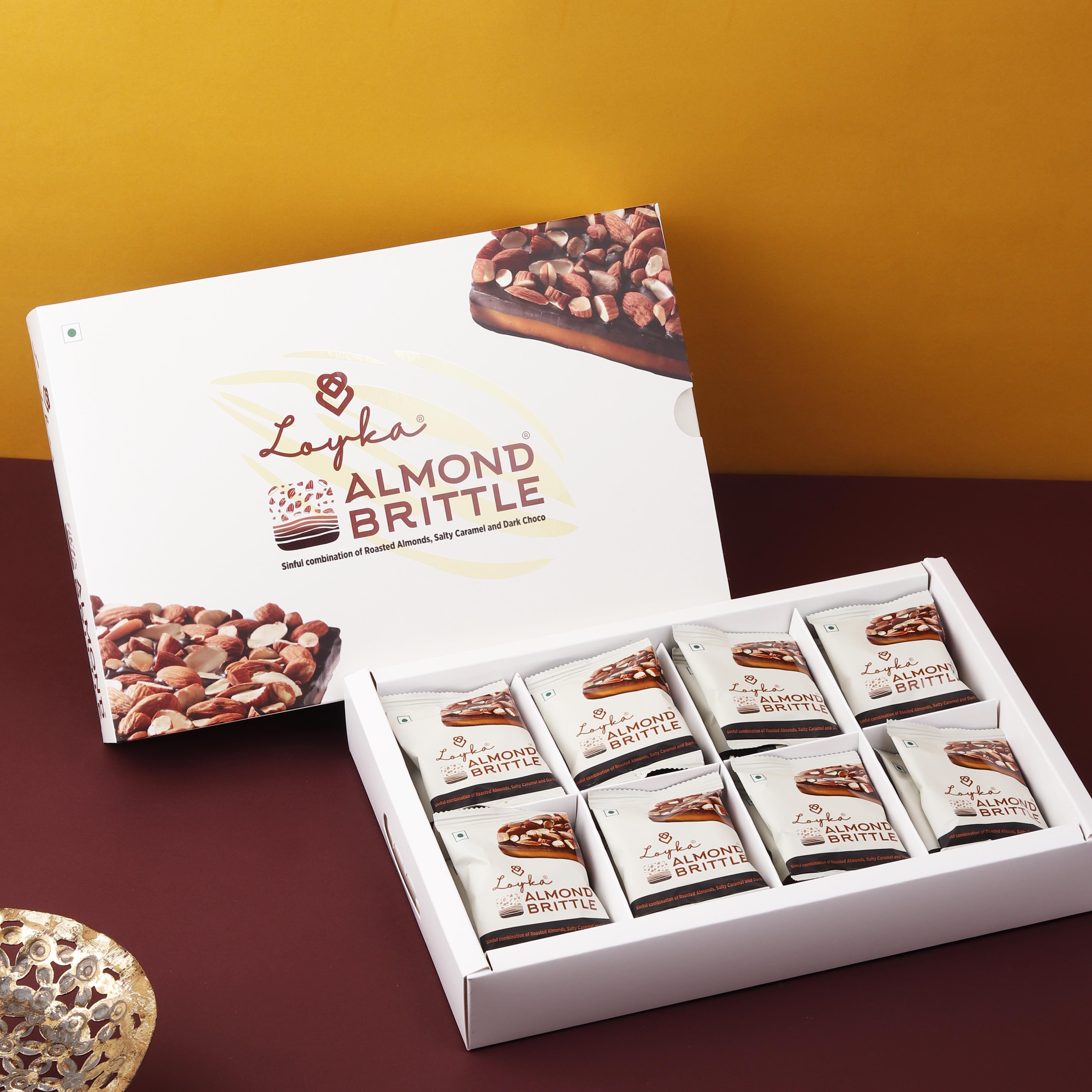 Loyka Almond Brittle Classic, 24 Pcs Box, 408 gm view 2