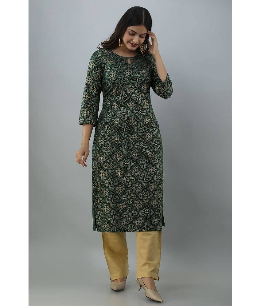 FABRR Cotton Kurti With Pants - Stitched Suit view 2