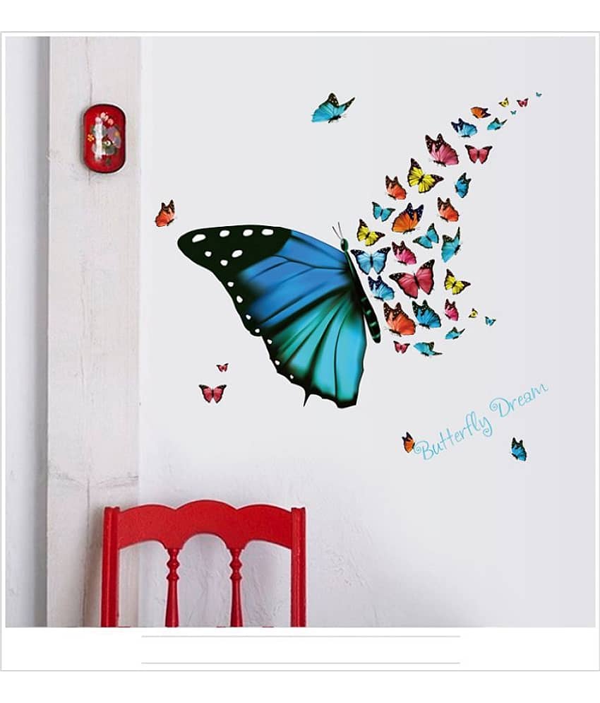 Jaamso Royals Wall Sticker - Nature Design PVC Vinyl Multicolour Wall Sticker - Pack of 1