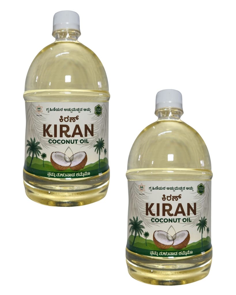 Kiran Coconut Oil Bottle 1L view 2