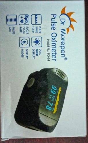 Fingertip Pulse Oximeter- Blood Oxygen Saturation Monitor- Heart Rate Monitor- Pulse Rate Monitor- Fingertip Pulse Rate Monitor view 2