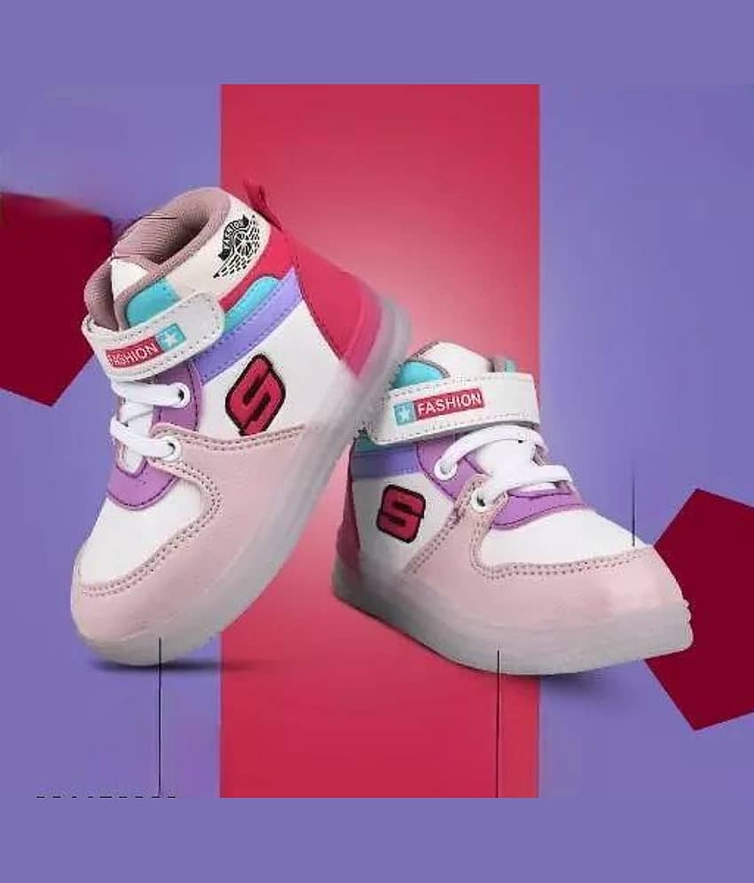 ZNS ROYAL - Pink Girl's LED Shoes ( 1 Pair ) view 2