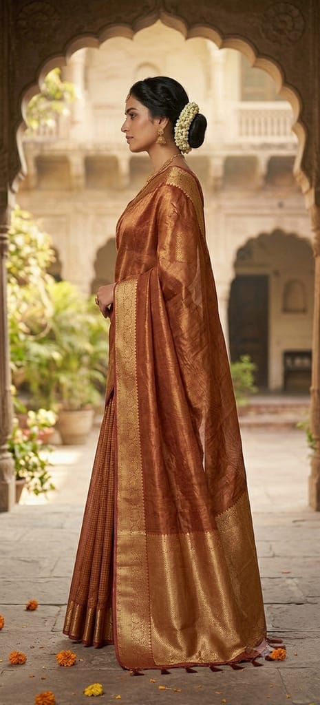 Tissue Saree view 2