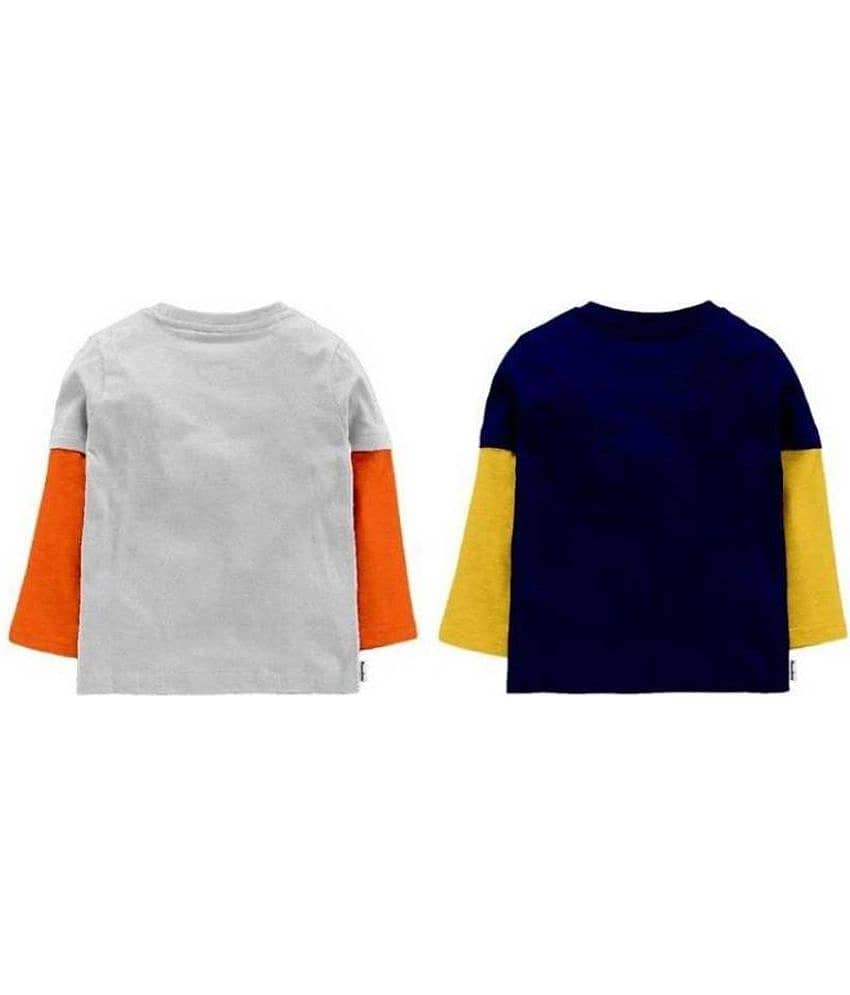 NammaBaby Pack of 1 Boys Cotton T-Shirt ( Gray ) view 2