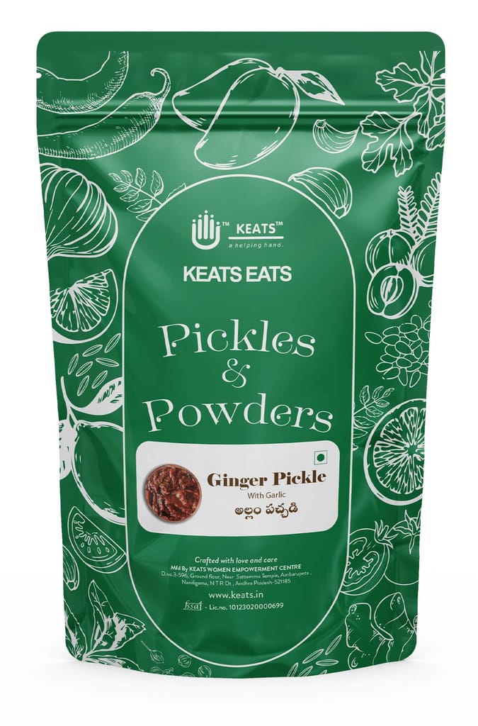 KEATS EATS GINGER PICKLE WITH GARLIC