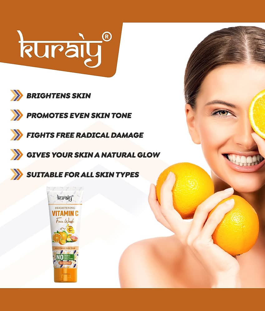 KURAIY Brightening Face Wash For Dry Skin Oily Skin Combination Moisturizing pack of 2 view 2