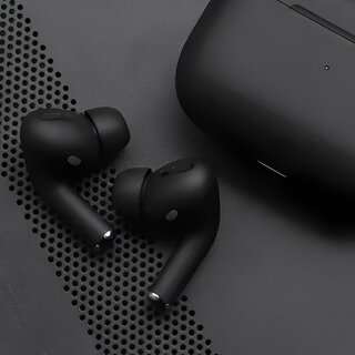 Airpod Pro Black with True Wireless Bluetooth Earphones with 20 Hours of Playtime Compatible for all Smartphones view 2