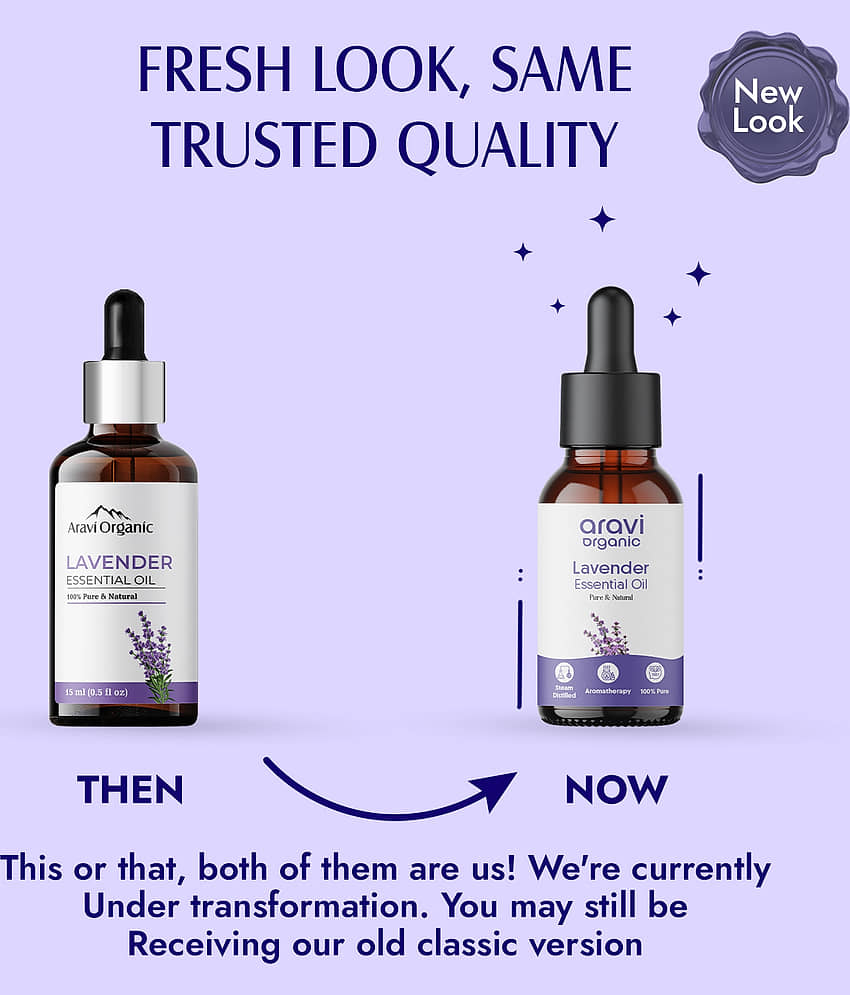 Aravi Organic Lavender Aromatherapy Essential Oil Aromatic With Dropper 15 mL ( Pack of 1 ) view 2