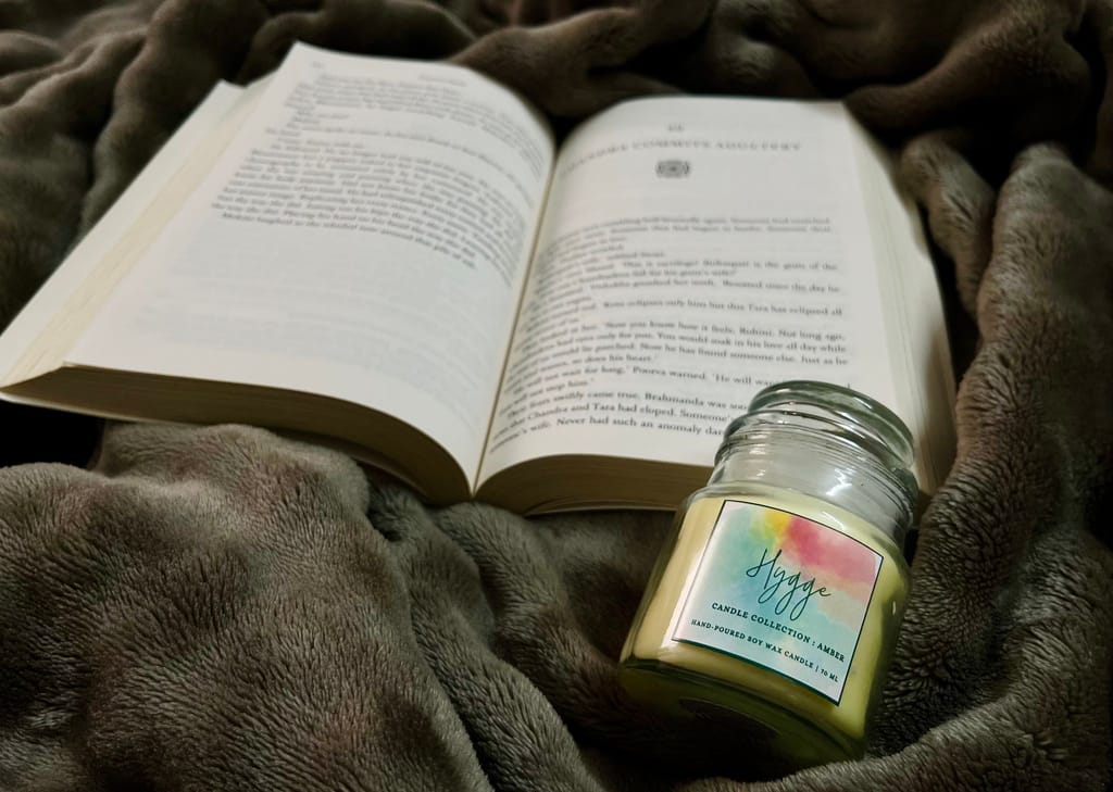 Hygge Amber Scented Soy Wax Candle view 2