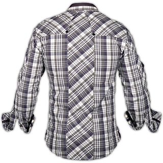 Savion Men Checkered Casual Shirt full sleeves view 2