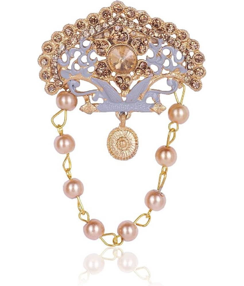 Wedding Groom Mala & Brooch Set for Men view 2