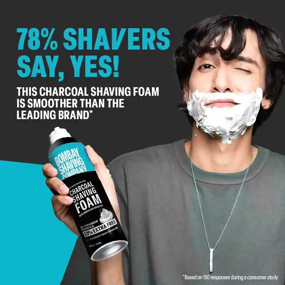 Bombay Shaving Company Charcoal Shaving Foam, 264g view 2