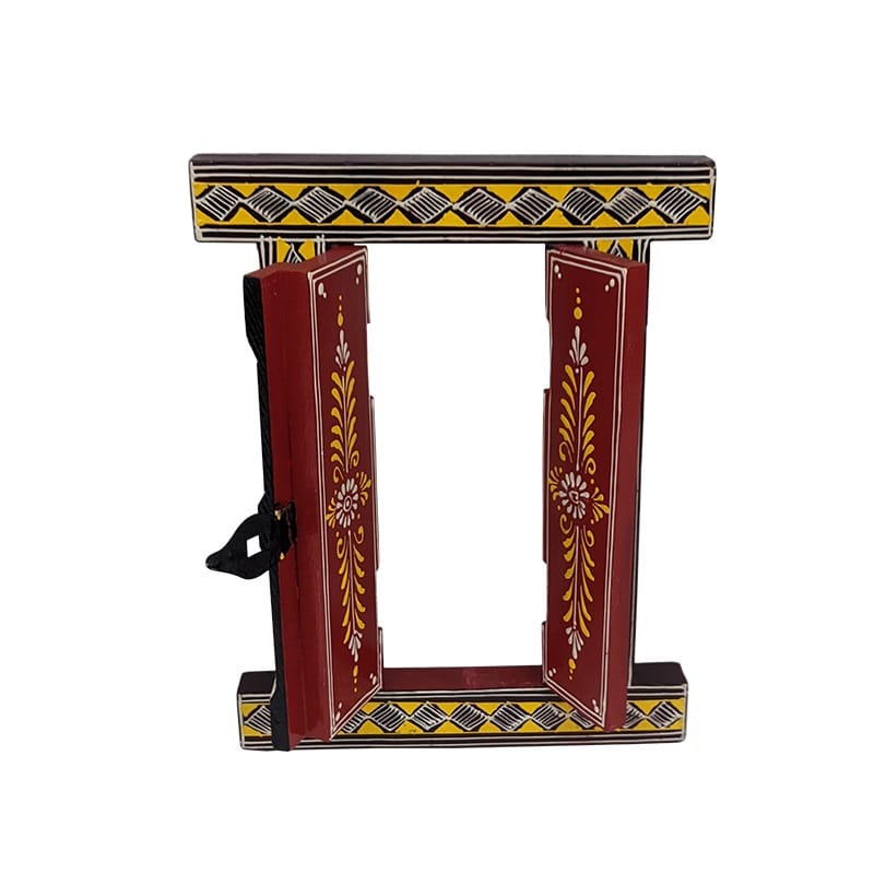 Handcrafted Wooden Jharokha Window Wall Hanging With Doors For Wall Decor, Home Decor, Room Decor, view 2