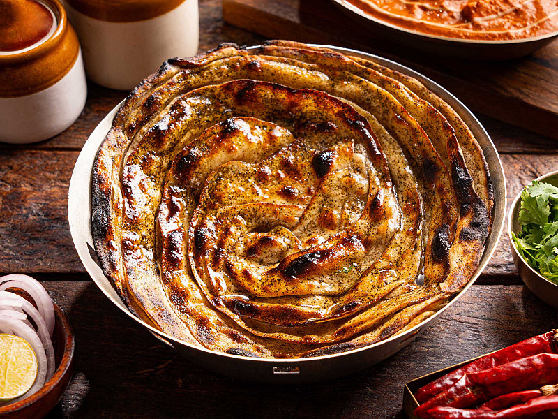 Butter pudina paratha