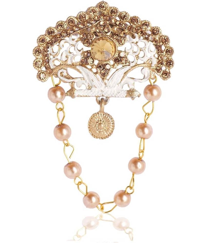 Wedding Groom Mala & Brooch Set for Men view 2