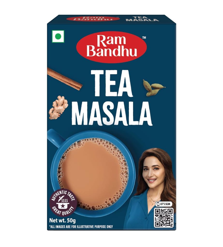 Ram Bandhu Tea Masala | Authentic Indian Spice Blend for Tea, 50g x 2 Pack | Pack of 2 | The staple drink takes on a new avataar when you use our tea masala