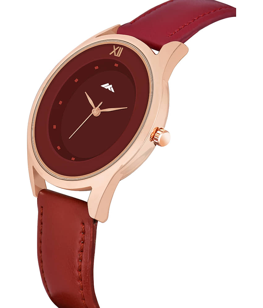 Trex Red PU Analog Womens Watch view 2