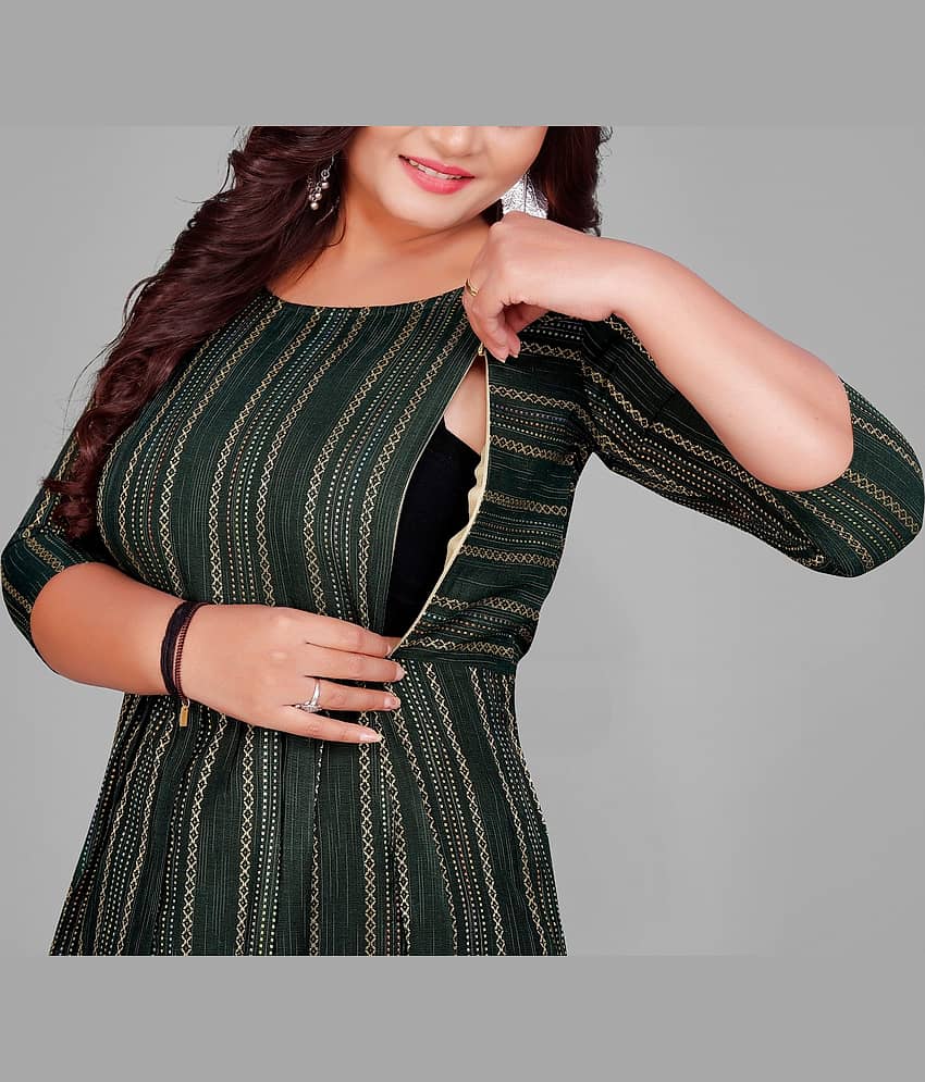 Lerkiza Green Cotton Maternity Tops Single view 2