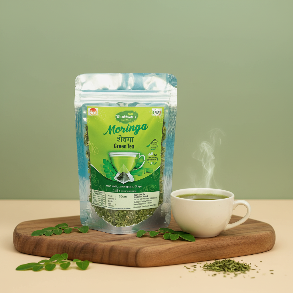 Wankhade's Natural Moringa Green Tea 30 g view 2