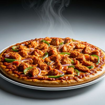 BBQ Pepper Chicken Pizza