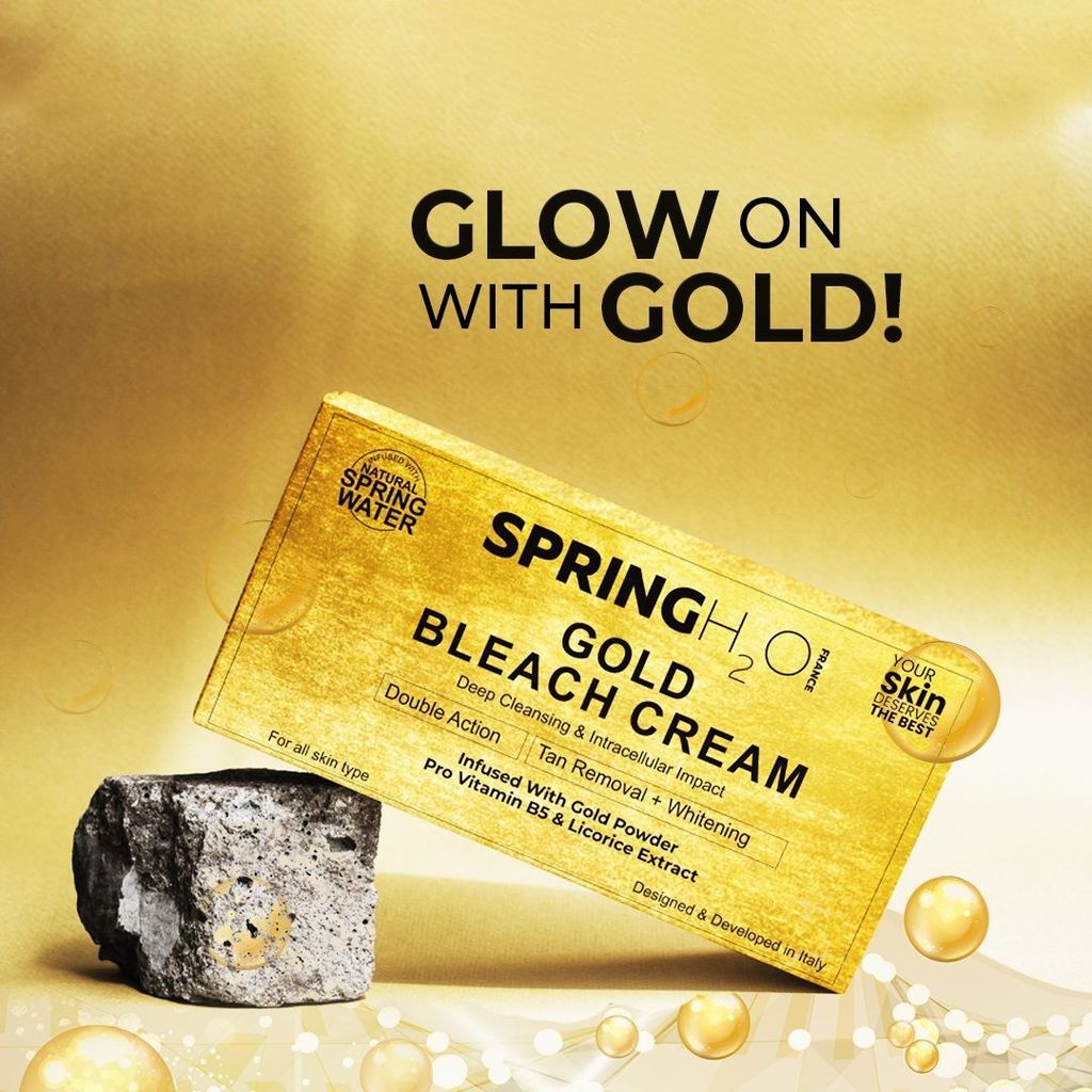 Spring H2O Gold Bleach Cream - For All Skin Types view 2