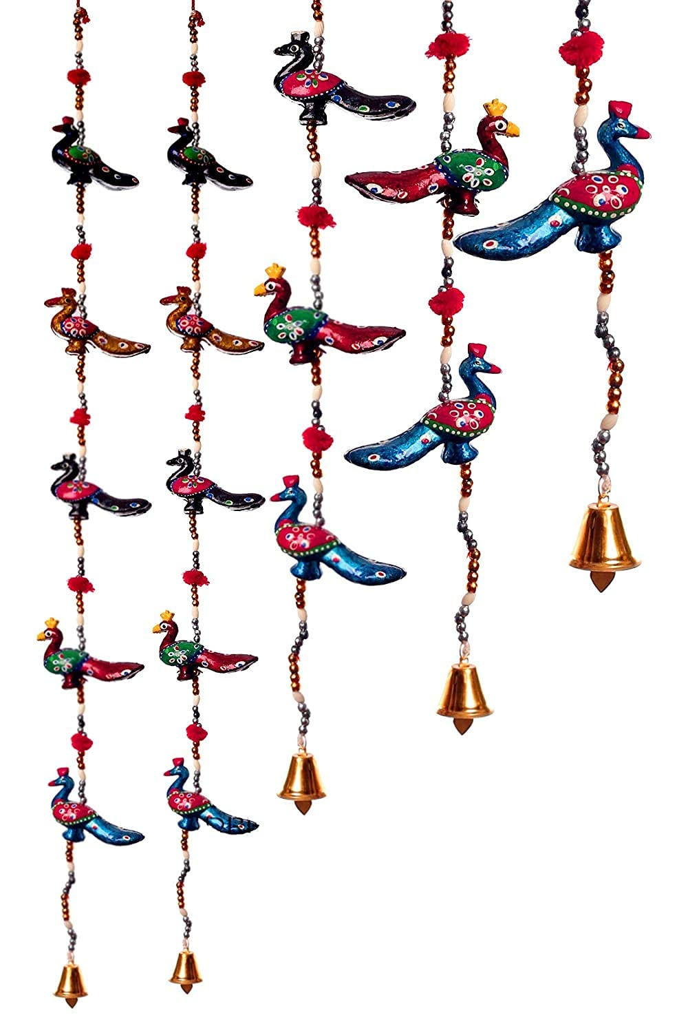 DreamKraft Decorative Peacock Door Hangings (96 cm Multicolor) -Set of 4 view 2