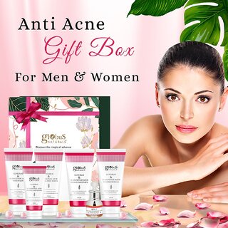 Globus Naturals Anti Acne Glycolic 1 Salicylic Acid Rakhi Gift Box For Brother Sister- Set of 6 Face Wash, Face Cream, Face Scrub, Face Pack, Face Gel Face Serum view 2