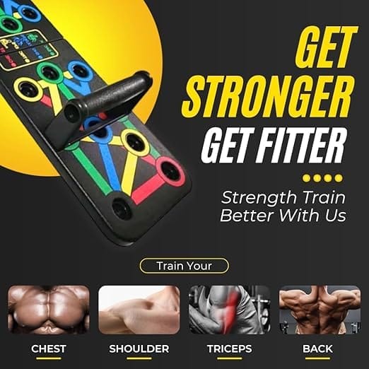 Push Up Board, 15 Positions, Pushup Stand for Men & Women with 2 Handles, Anti Slip Accessories view 2