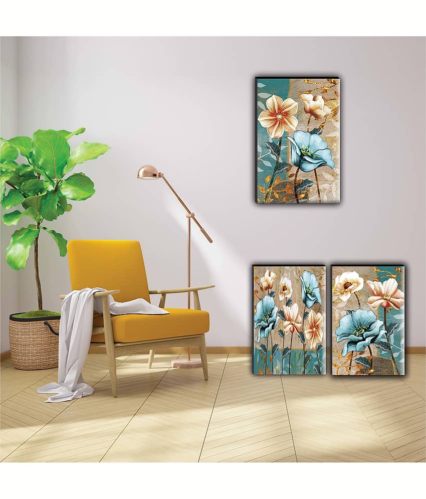 Saf - Floral Painting Without Frame view 2