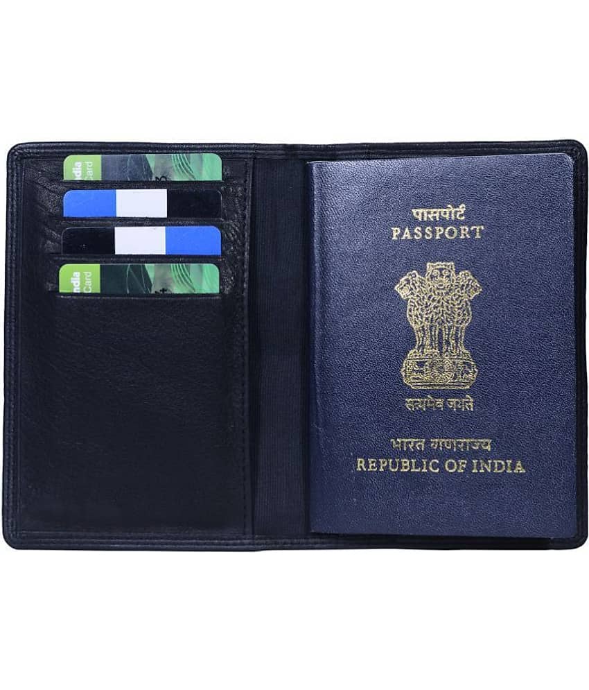 Hide&Sleek RFID Protected Genuine Leather Passport Holder Combo view 2