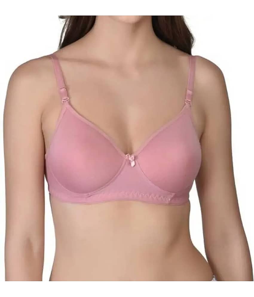 FOOTLEAP Pack of 2 Cotton Blend Lightly Padded T-Shirt Bra For Women ( Multicolor 3 ) view 2