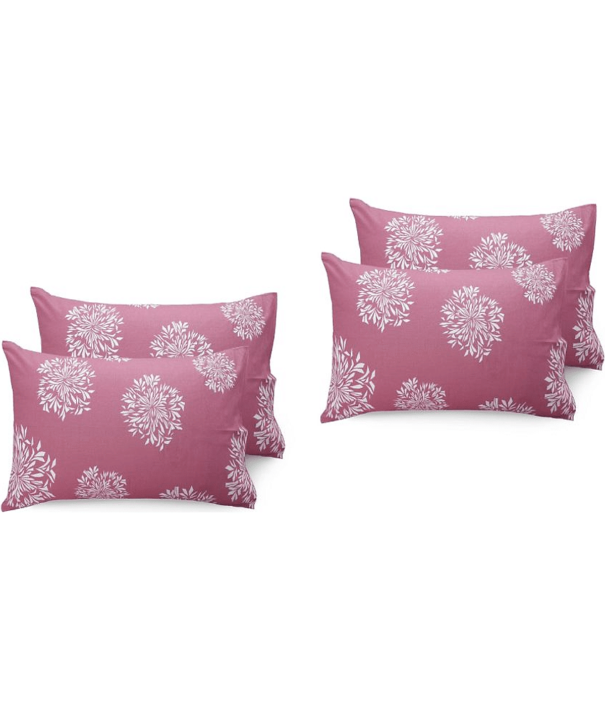 HIDECOR - Pack of 2 Microfibre Polka Dots Standard Size Pillow Cover ( 68.58 cm(27) x 43.18 cm(17) ) - Pink