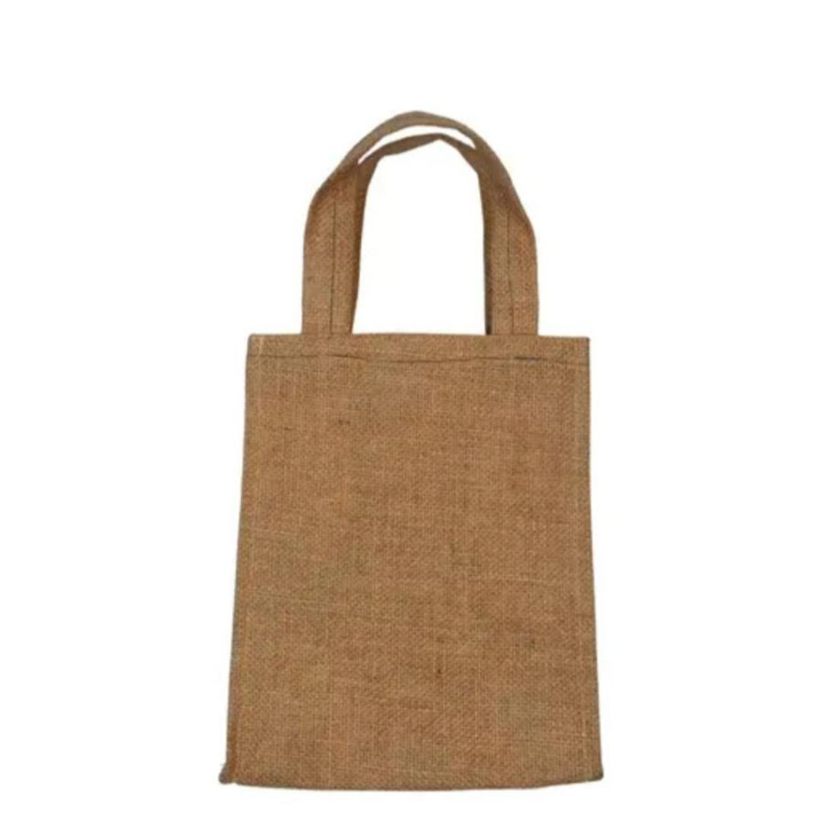 Printed Jute Tote Bag view 2