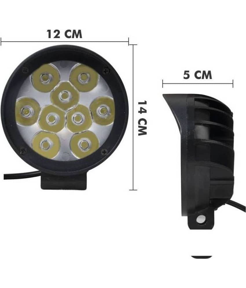 9 LED Fog Light For Bike & Two Wheelers - 2 Pcs view 2
