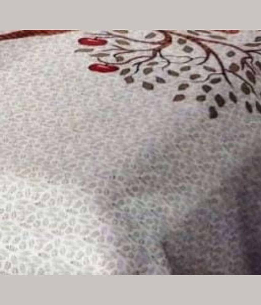 PETROSOLY Cotton 1 Double King Bedsheet with 2 Pillow Covers ( White ) view 2