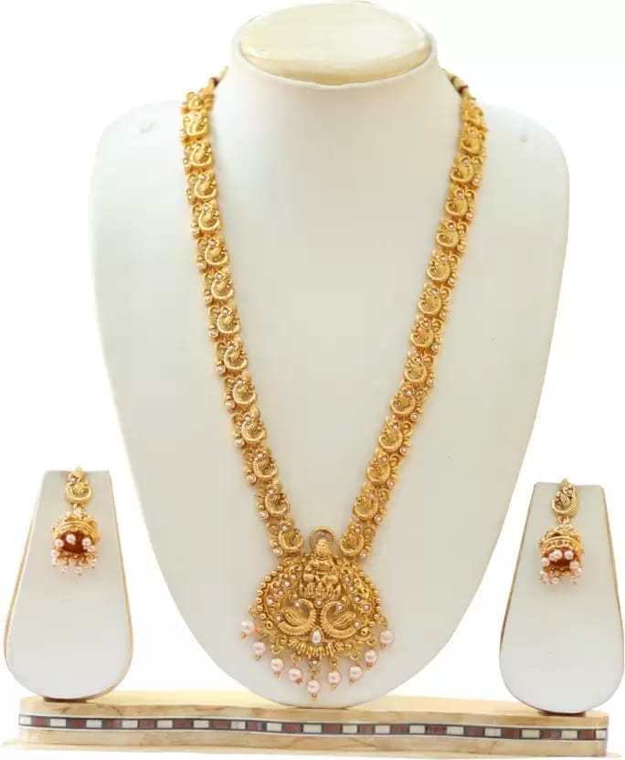 Alloy Gold-plated Rose Gold Jewel Set (Pack of 1)