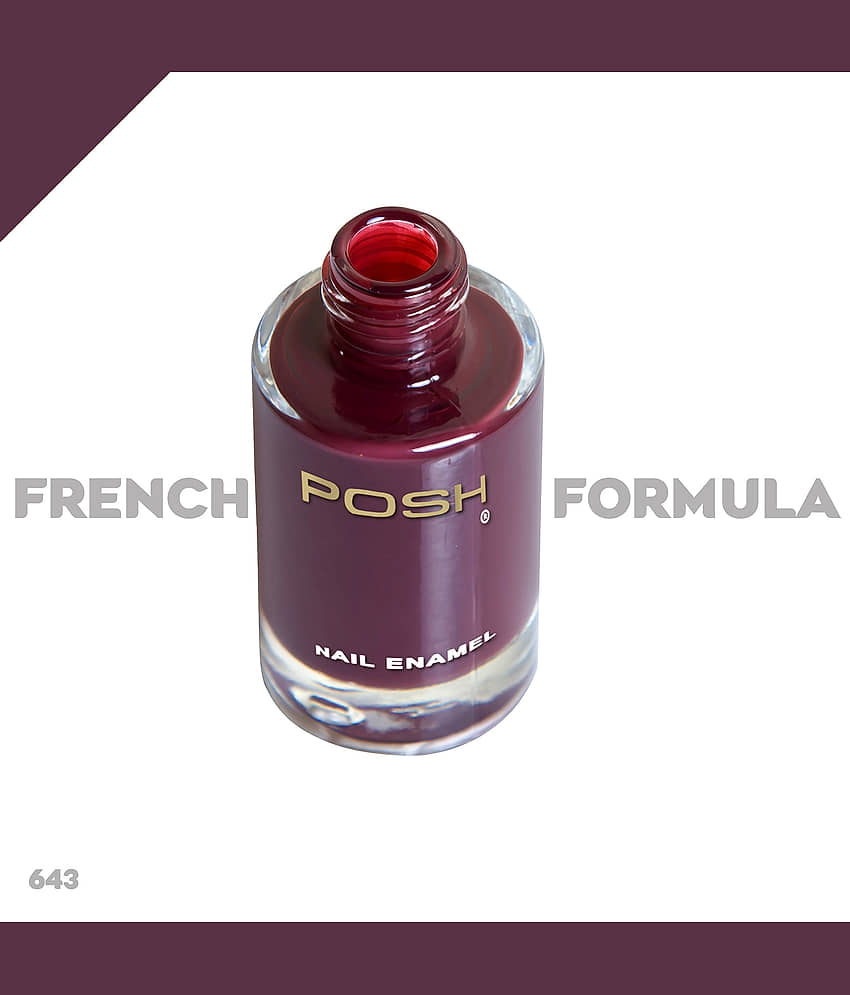 Posh - Coffee Glossy Nail Polish ( Pack of 4 ) view 2