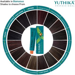 Yuthika Professional Creme Hair Color 100gm Burgundy Red Brown 4.26 view 2
