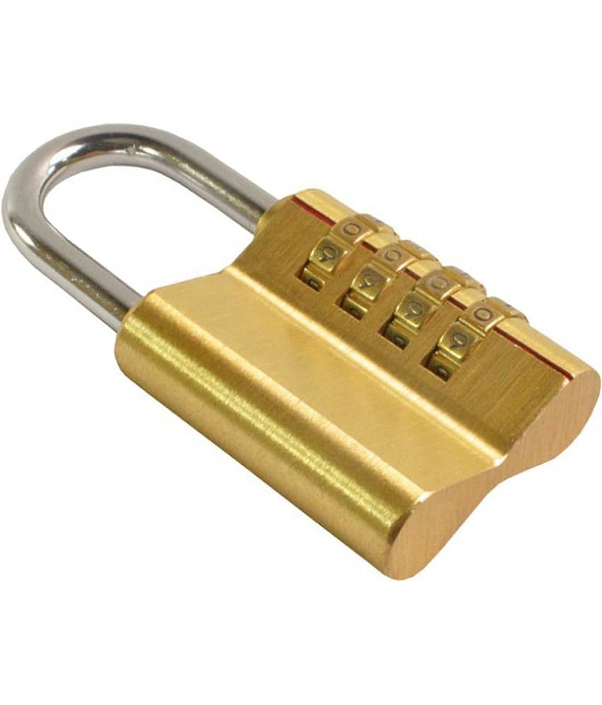4 Digit Own Password Bag Travel Resettable Lock Combination Security Padlock view 2