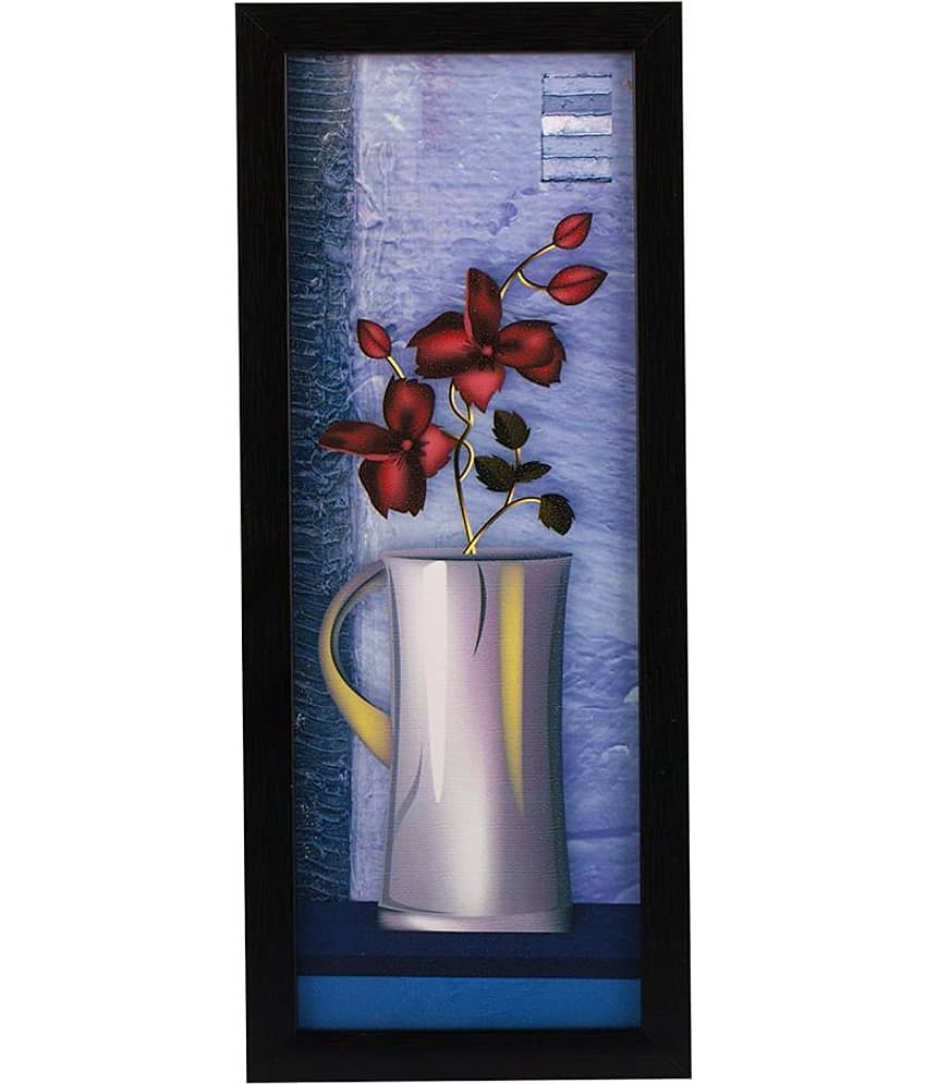 Indianara - Floral Painting With Frame view 2