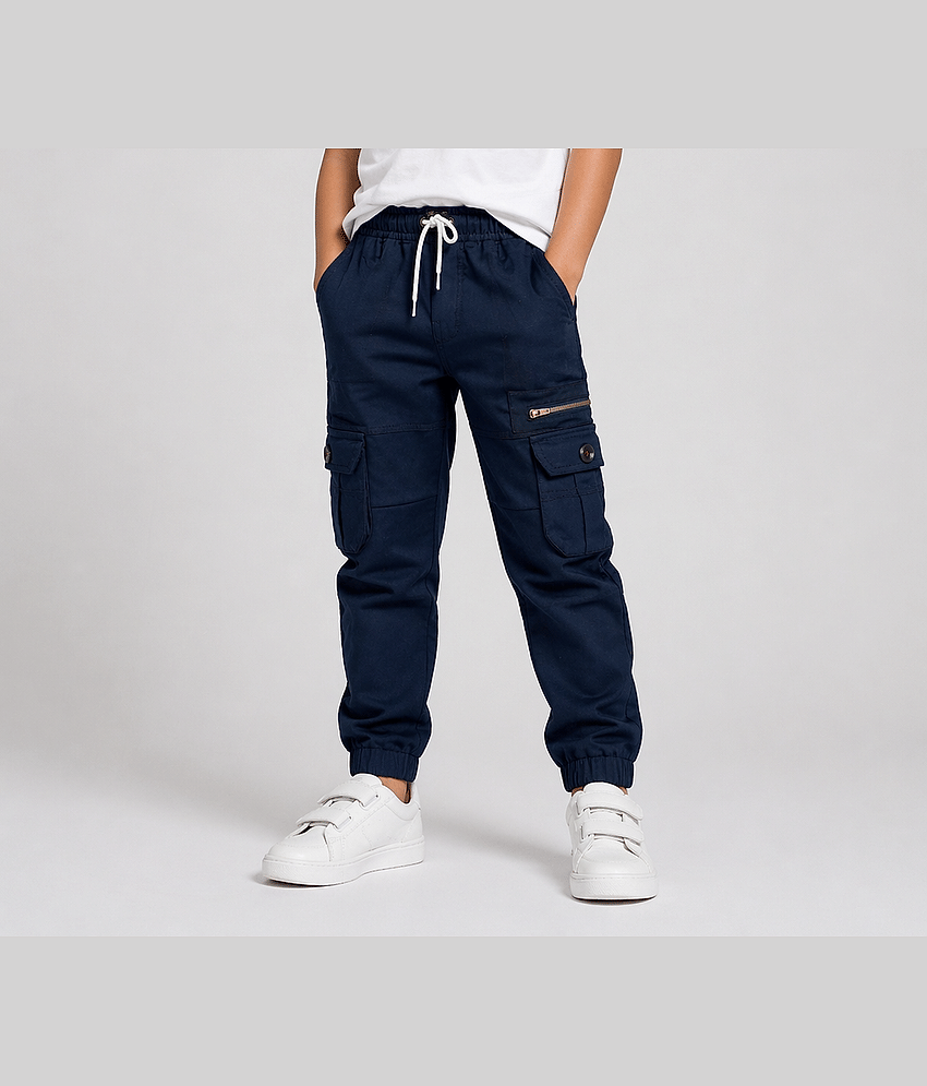 ICONIC ME Pack of 1 Boys 100% Cotton Jeans ( Navy )