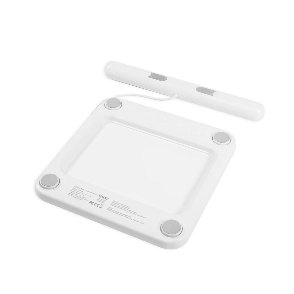 Tracky Advance Body Composition Scale with 8 Electrodes | Essential Body Parameters | Full Body Segmental Analysis | Smart Body Fat Analyzer | view 2