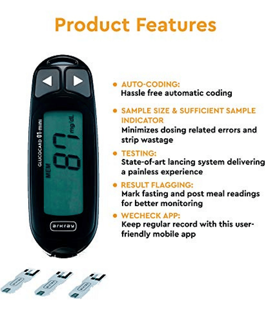 Arkray GlucoCard 01 Mini Diabetes Kit Glucometer view 2